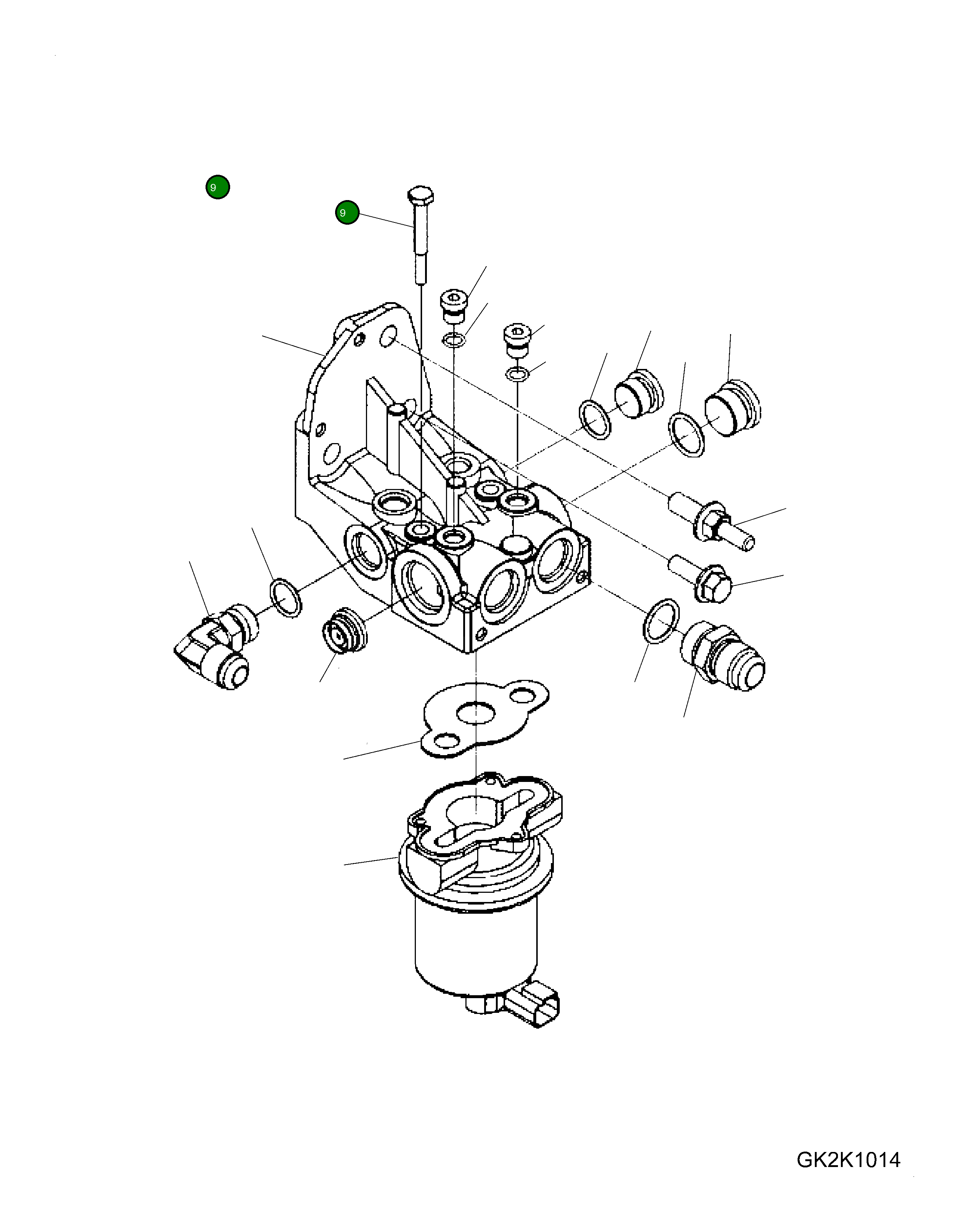 Болт 6744-71-1640 Komatsu