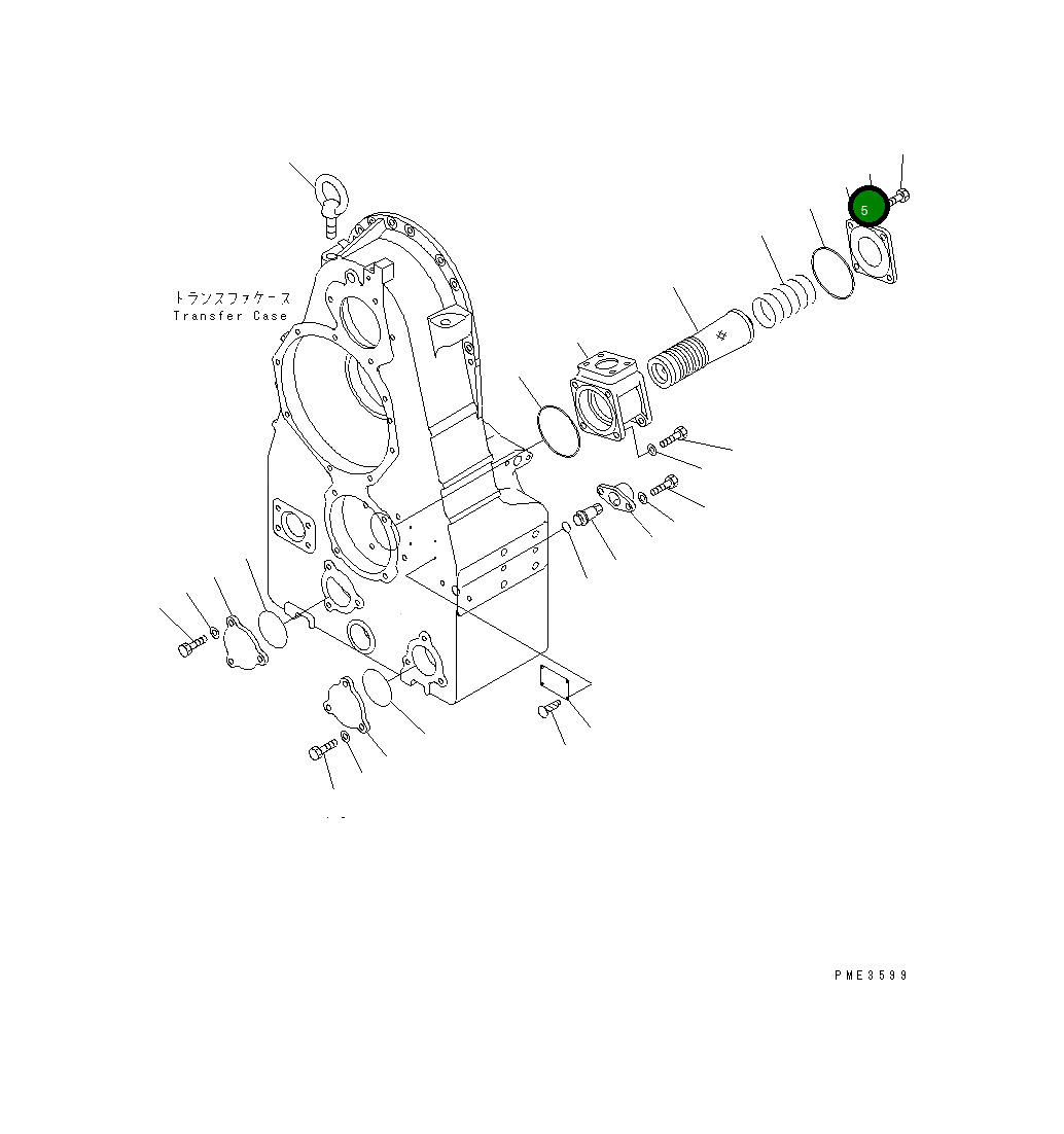 Крышка 424-15-13180 Komatsu