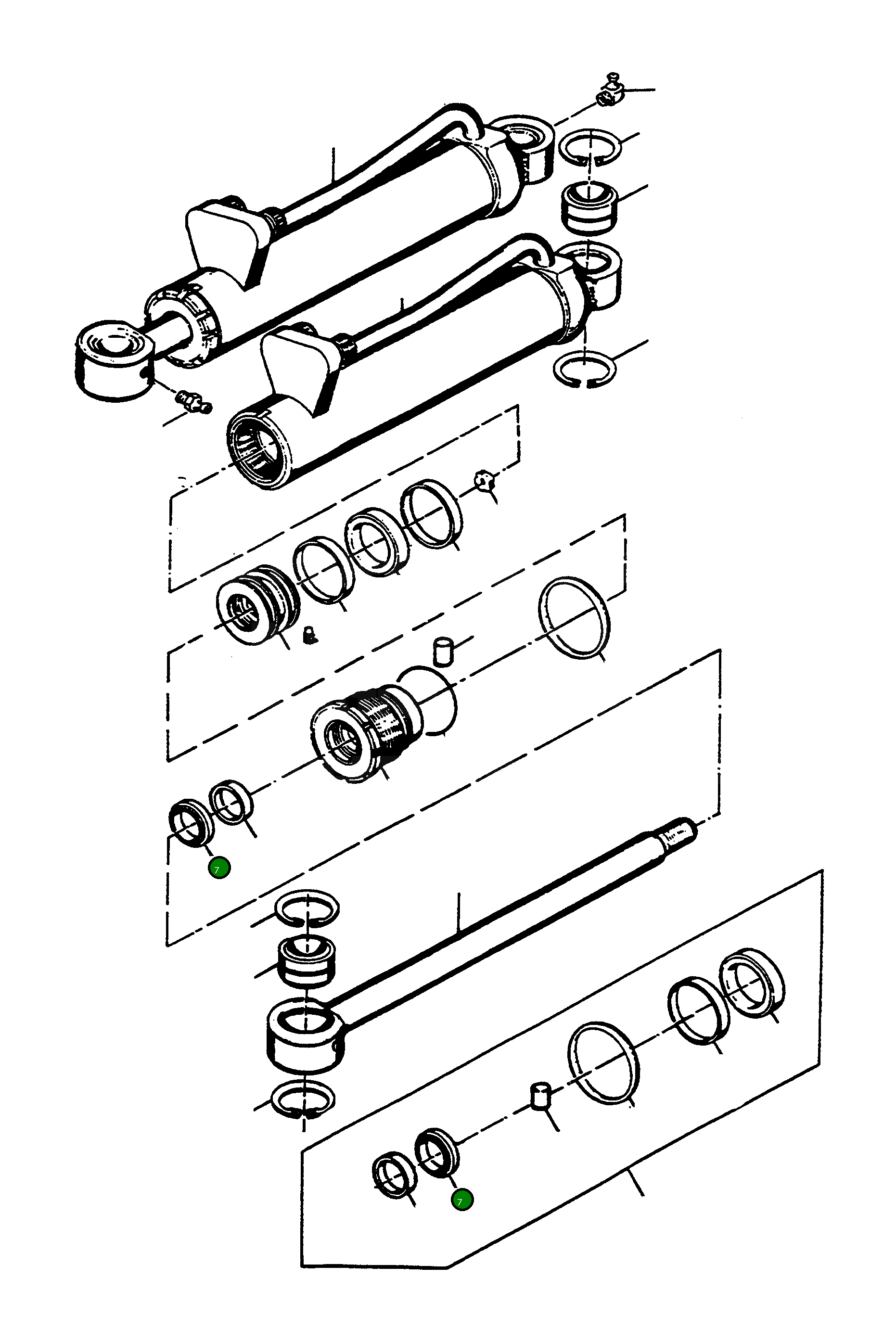 Кольцо 1748530M1  Komatsu