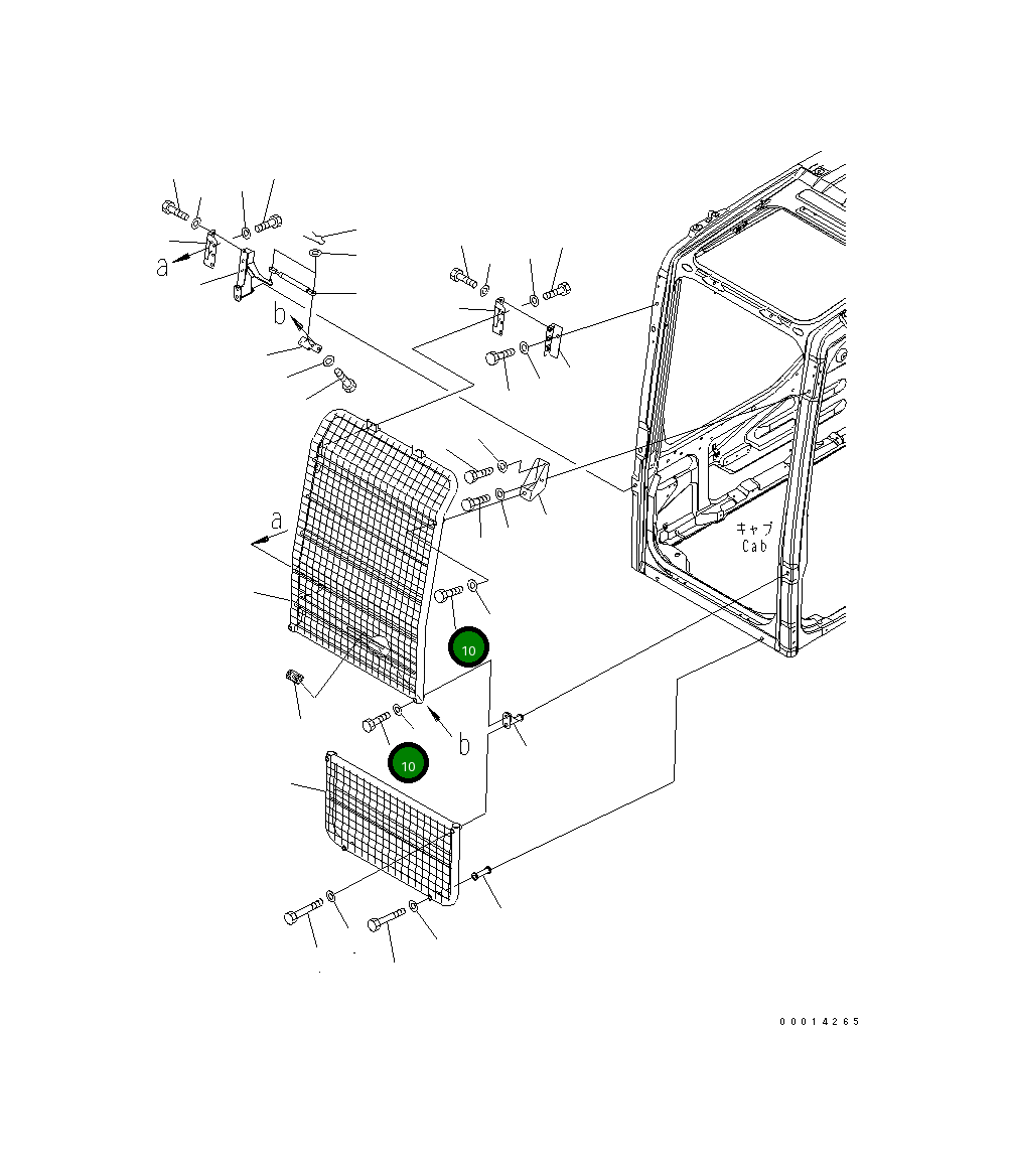Болт 01010-D1275 Komatsu
