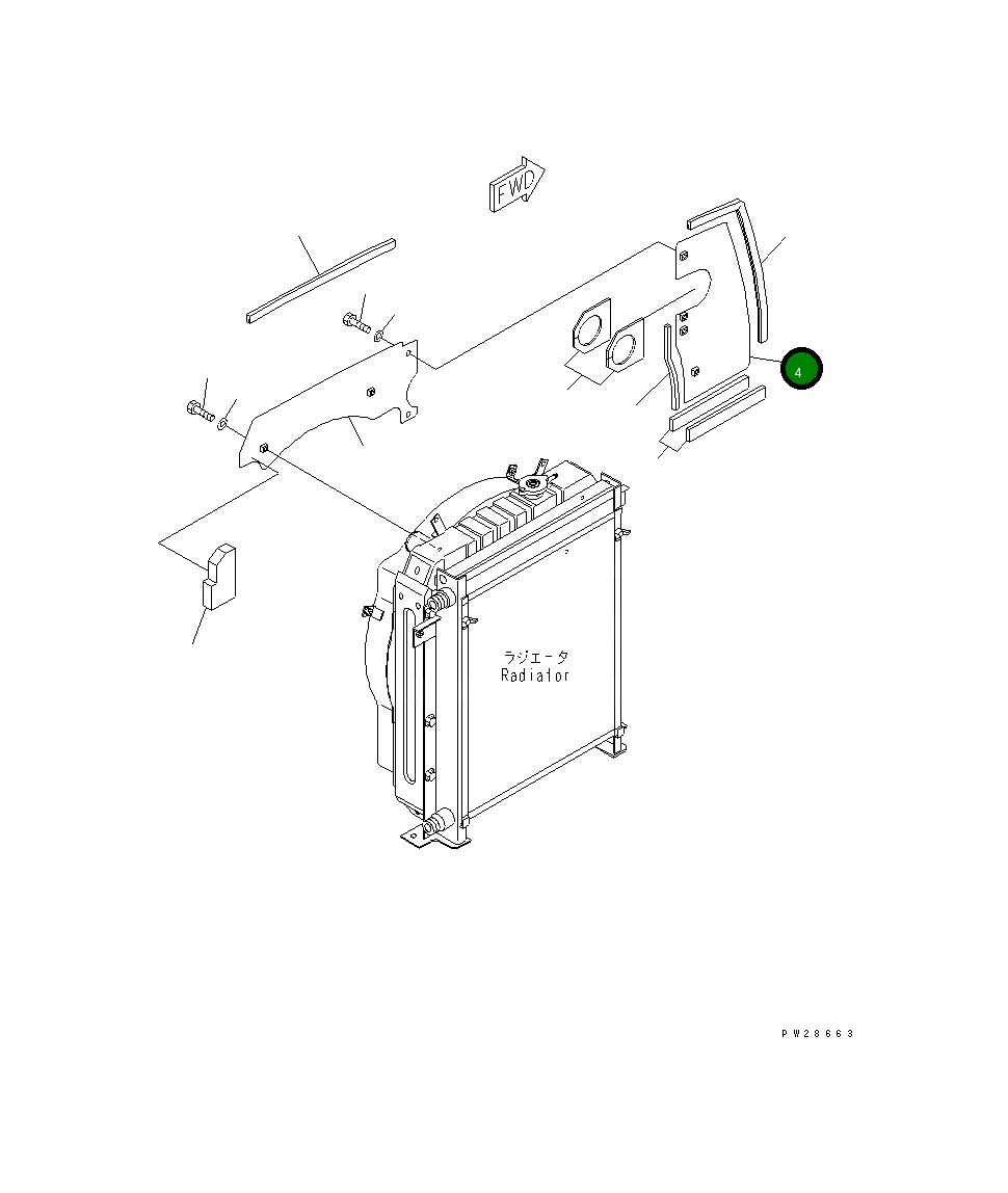 Крышка 201-03-72262 Komatsu