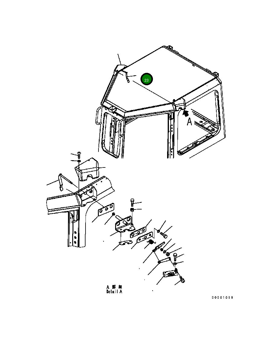 Крышка 17A-Z11-2830 Komatsu