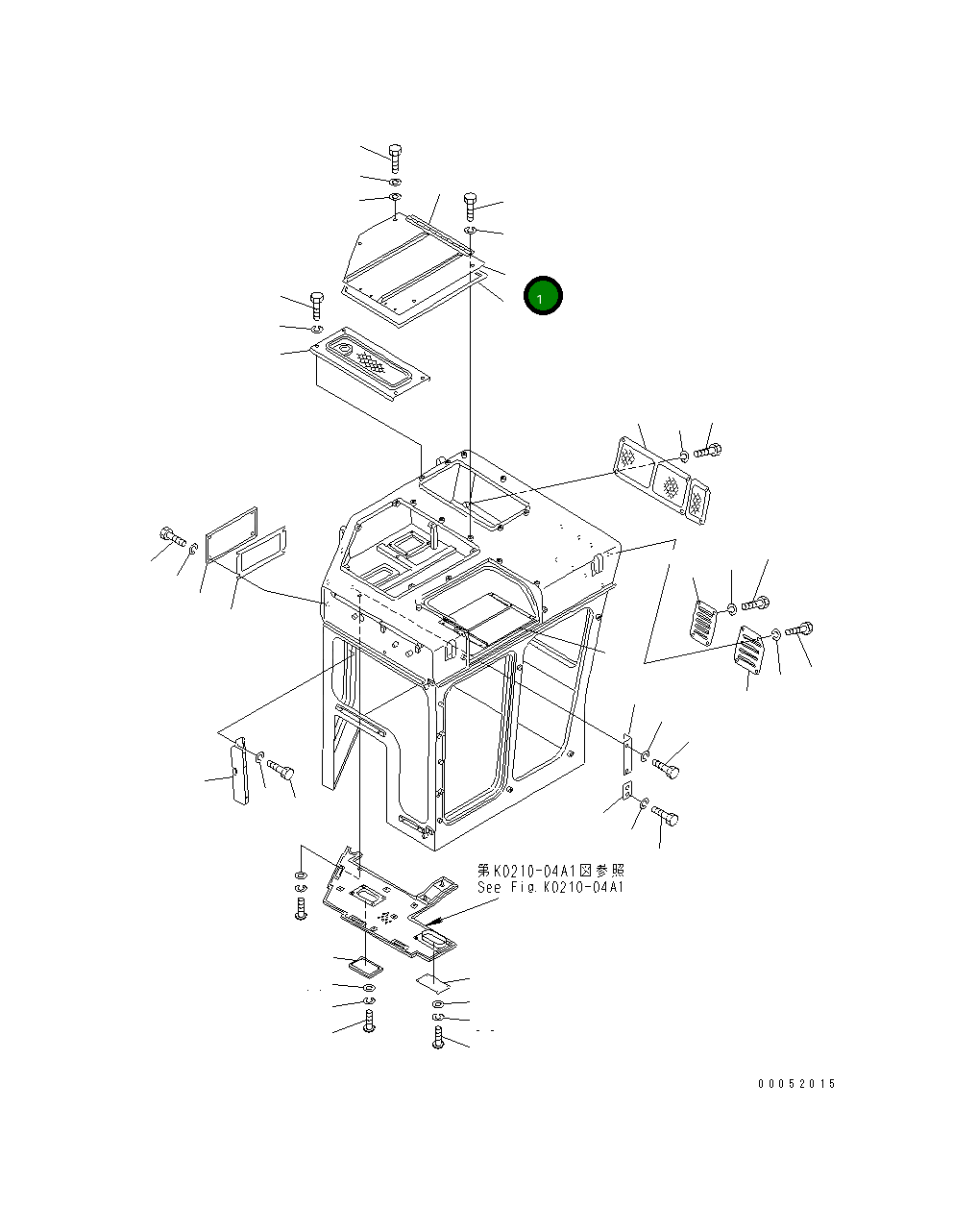 Крышка 176-911-1990  Komatsu