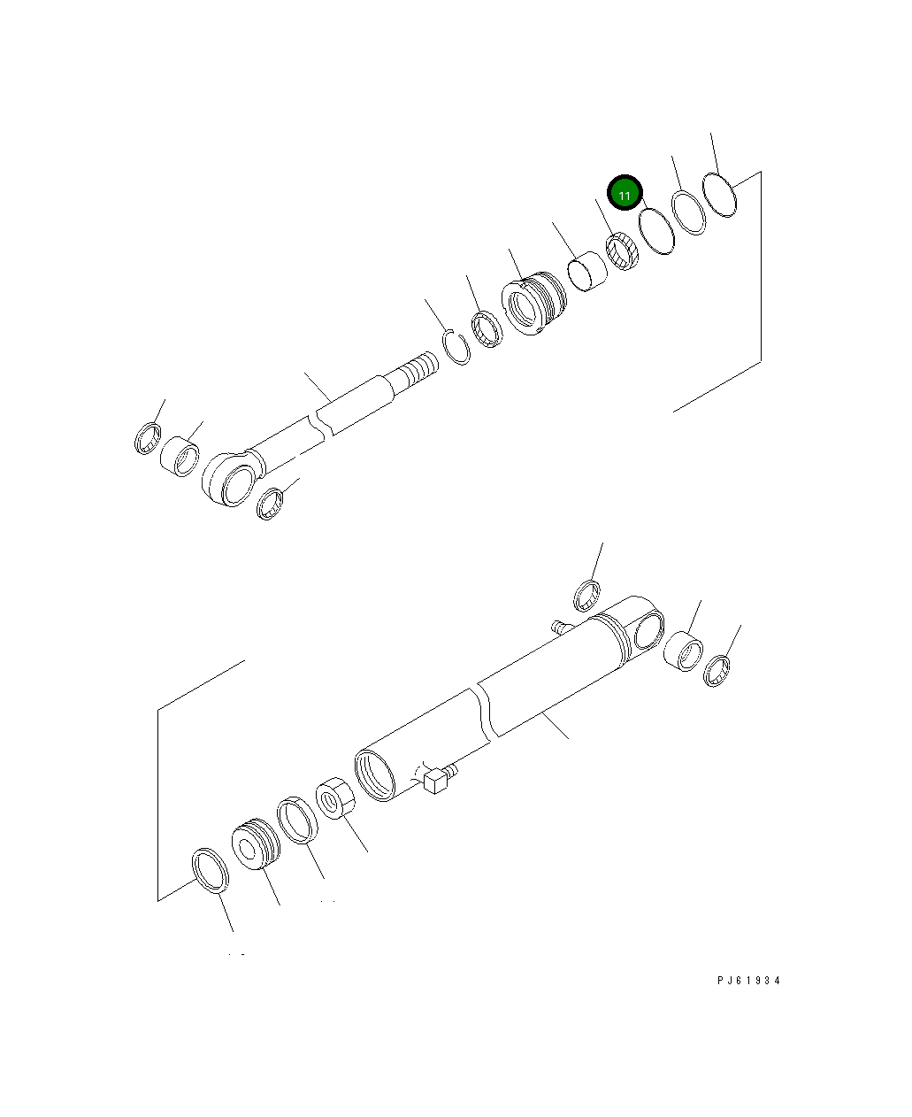 Кольцо уплотнительное (O-Ring) 707-34-36000 Komatsu