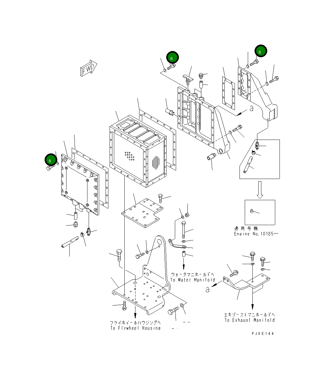 Болт TR50511711025 Komatsu
