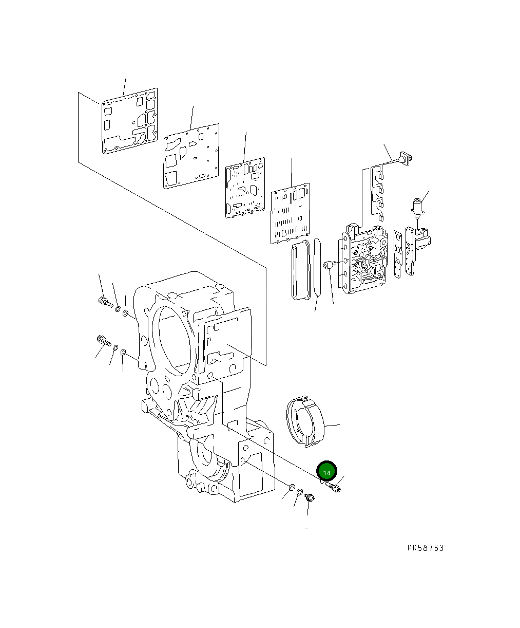 Кольцо уплотнительное (O-Ring) 234-Z15-1560 Komatsu