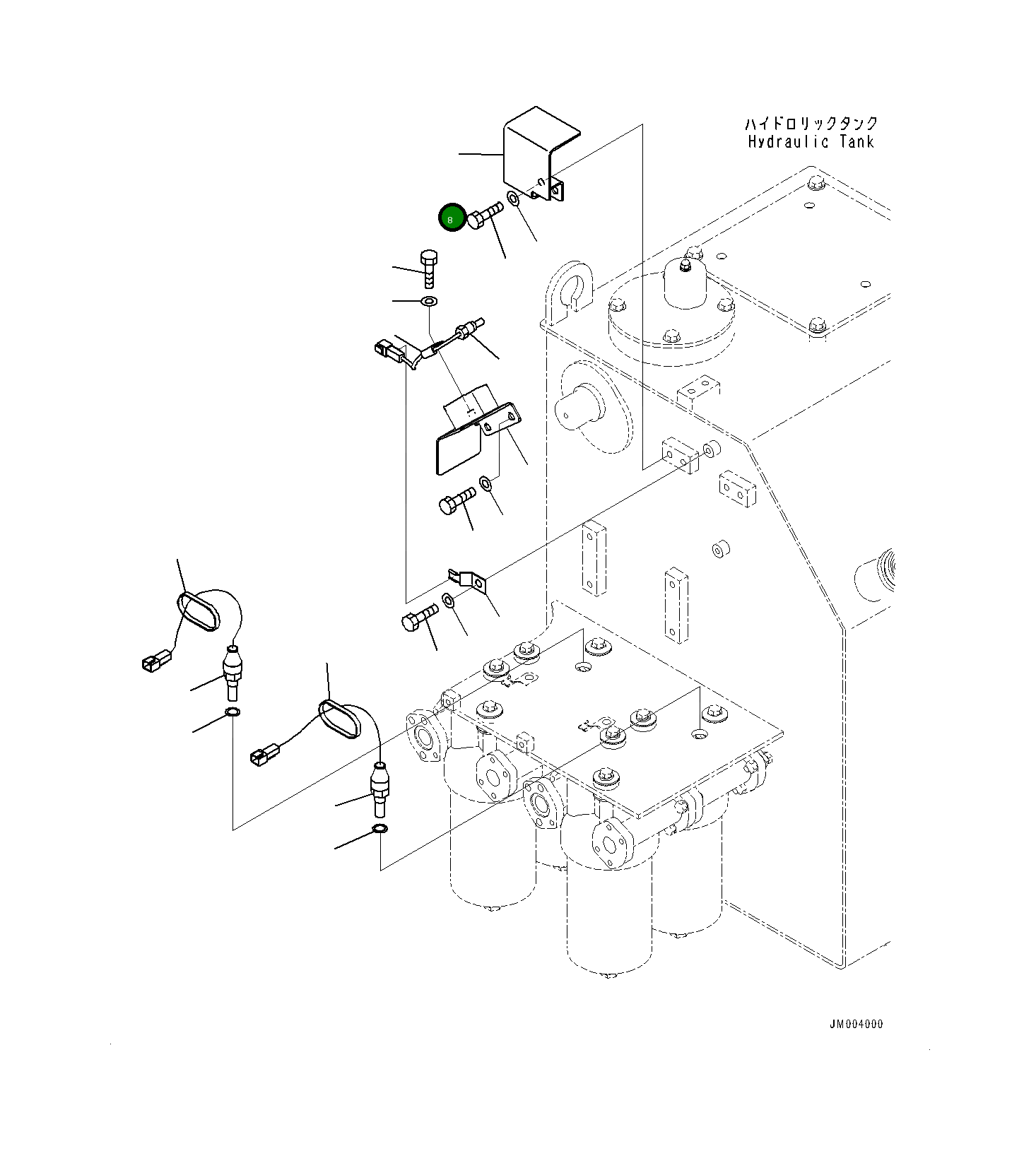 Крышка 561-61-8A910 Komatsu