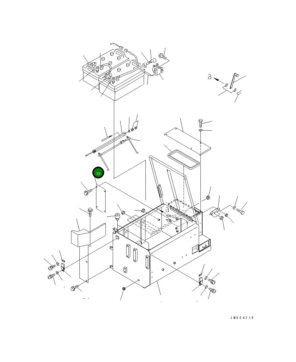 Крышка 427-Z89-2390 Komatsu