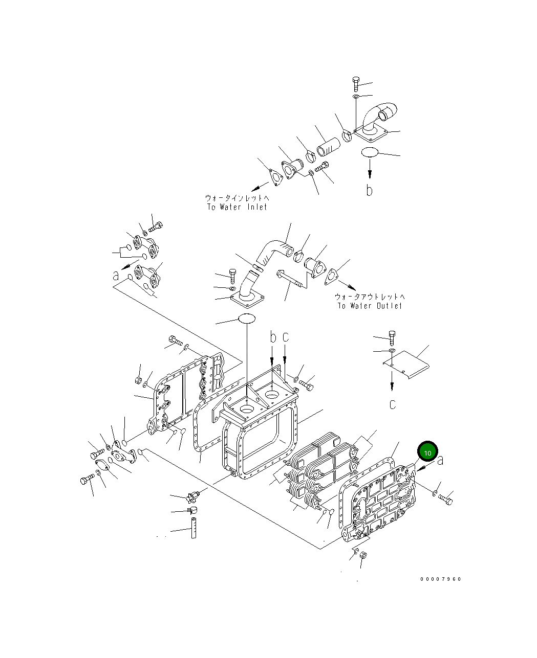 Крышка 196-03-13130 Komatsu