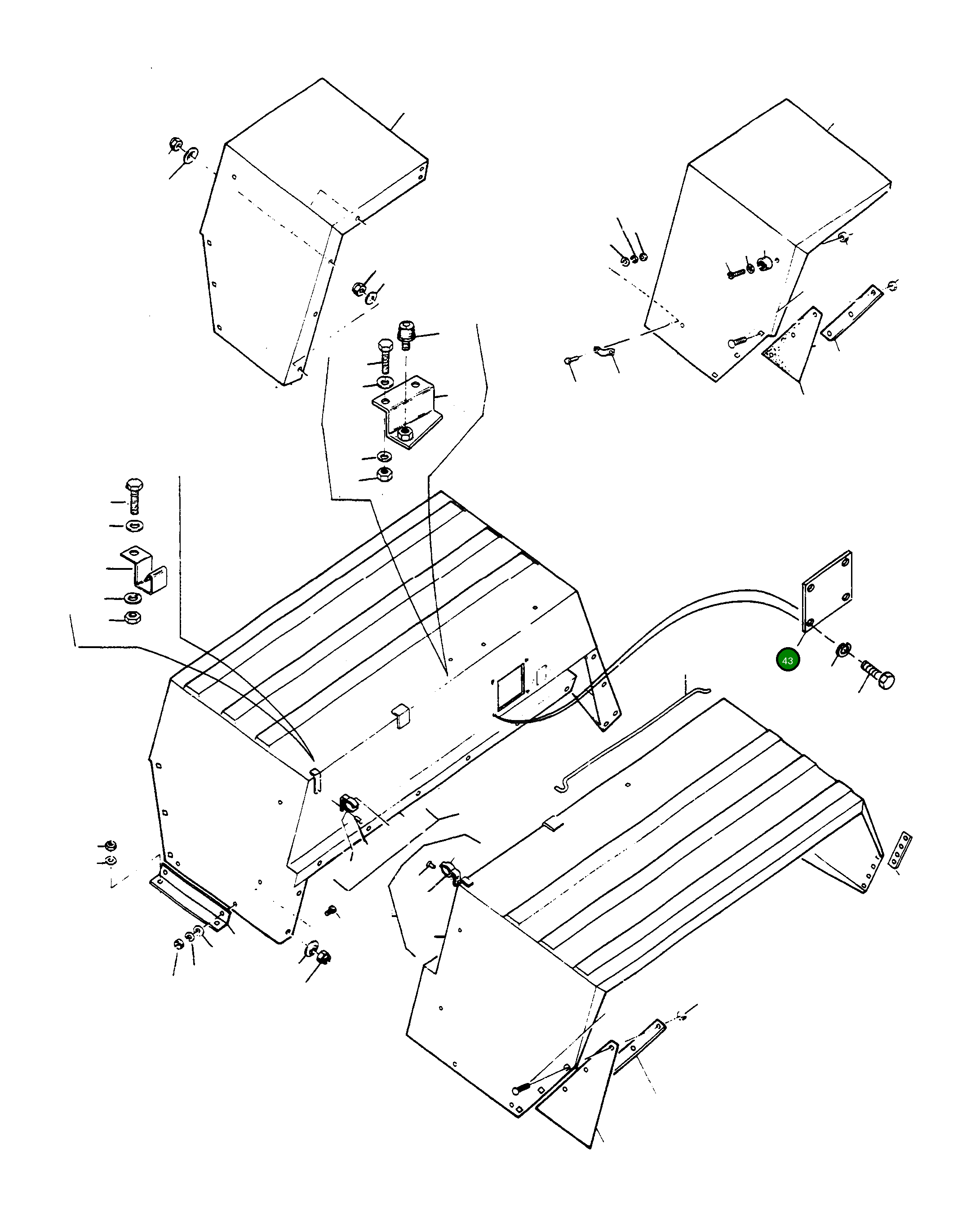 Крышка 2980922M1  Komatsu