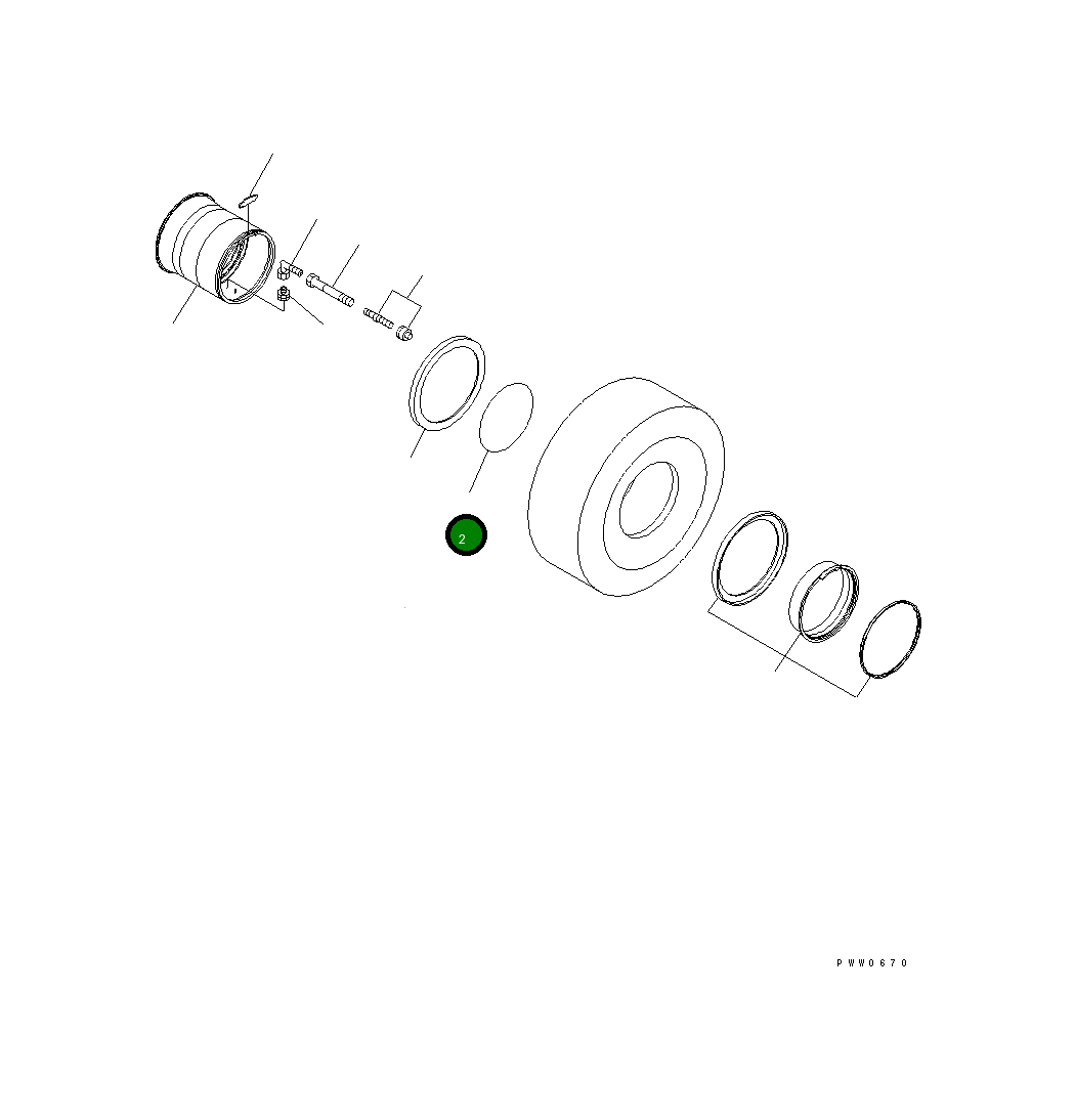 Кольцо уплотнительное (O-Ring) 42C-30-12160 Komatsu