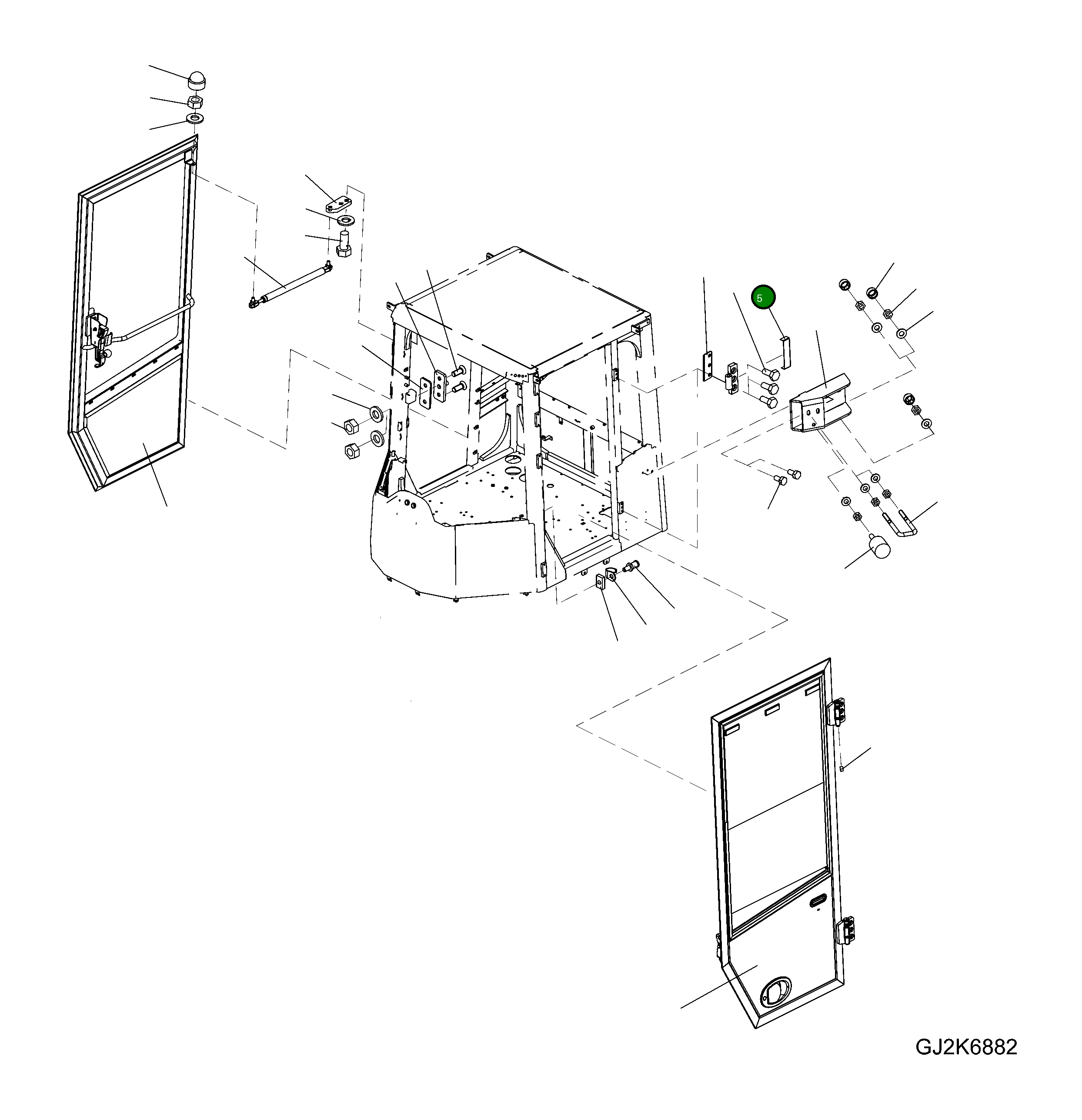 Крышка 419-56-H0P52 Komatsu