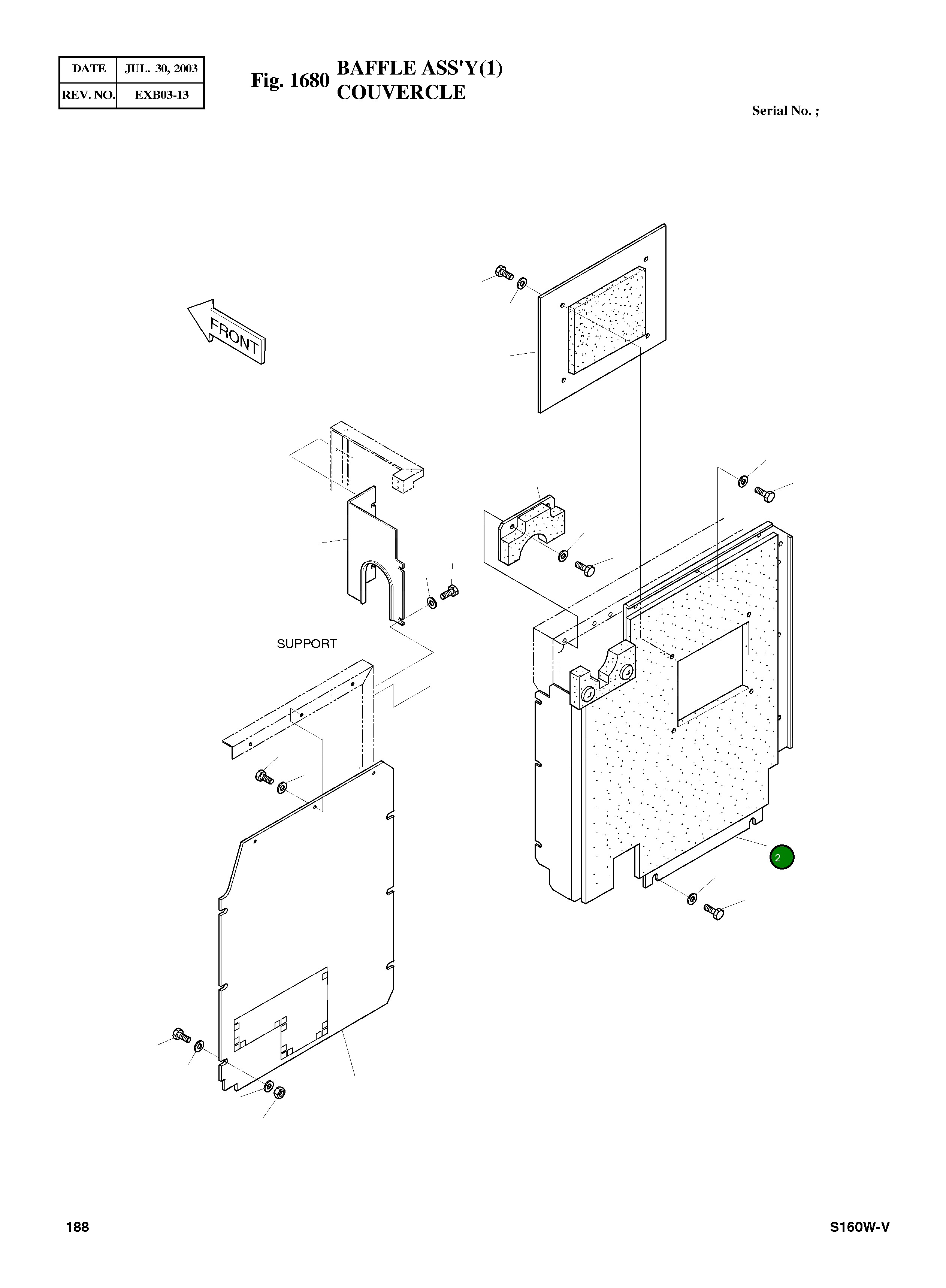 Крышка 2627-1222C Komatsu