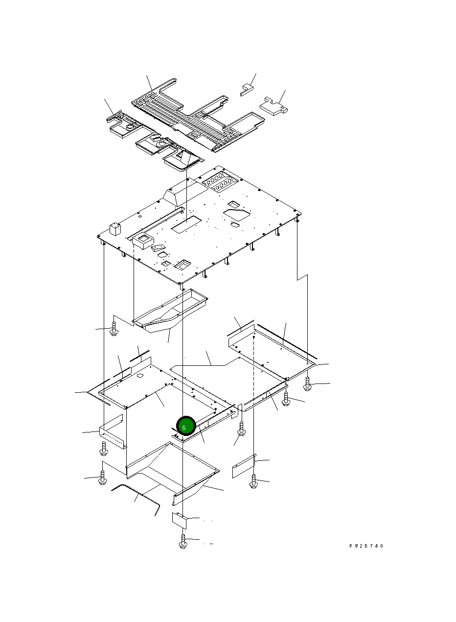 Крышка 569-54-82111 Komatsu
