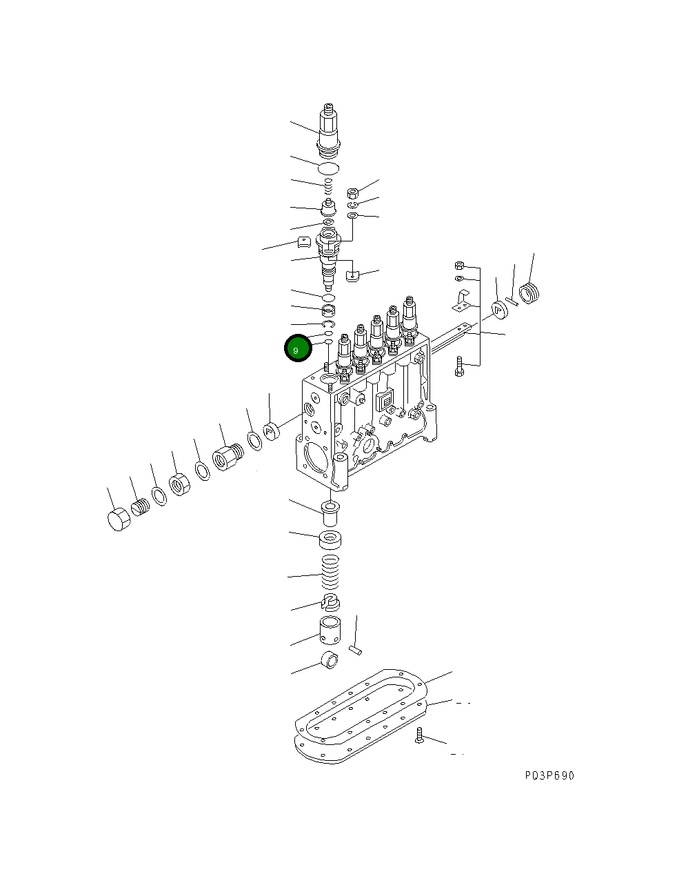 Кольцо уплотнительное (O-Ring) ND090139-0170 Komatsu