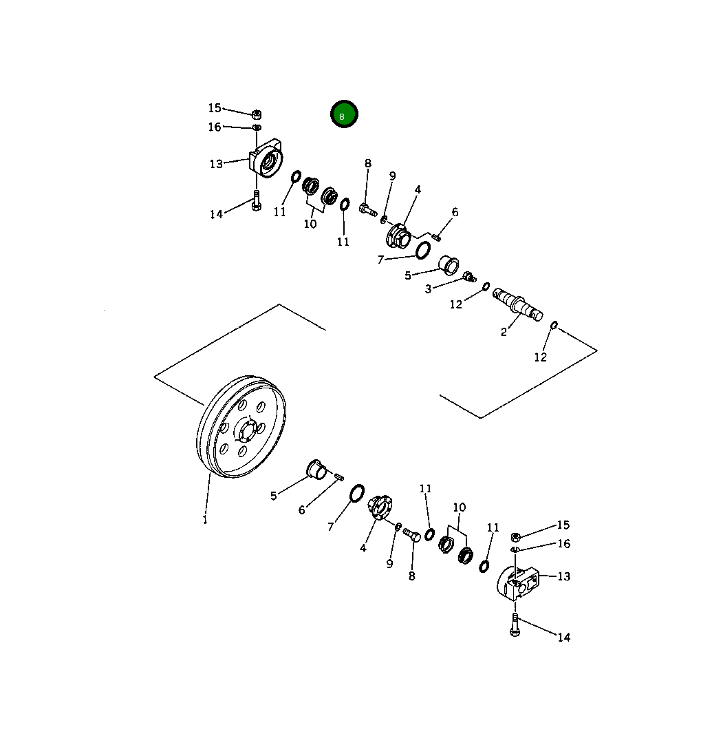 Крышка 201-30-27660 Komatsu
