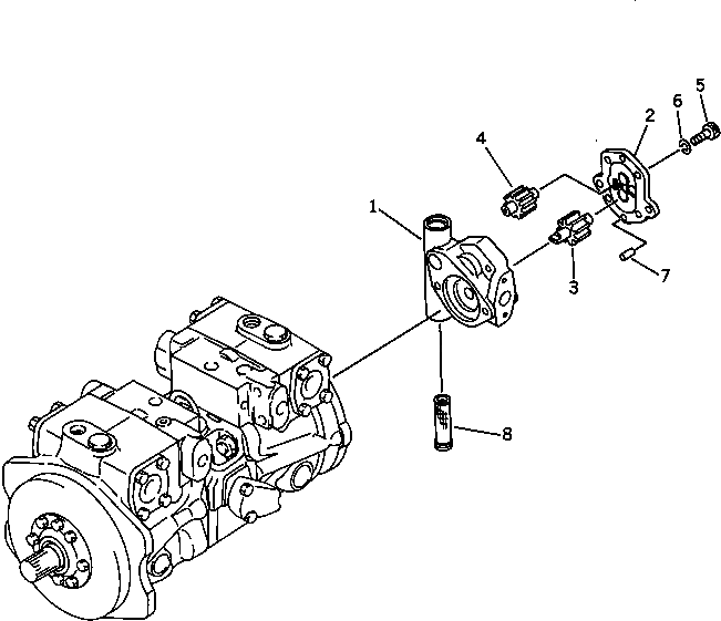 Болт 01252-31030  Komatsu