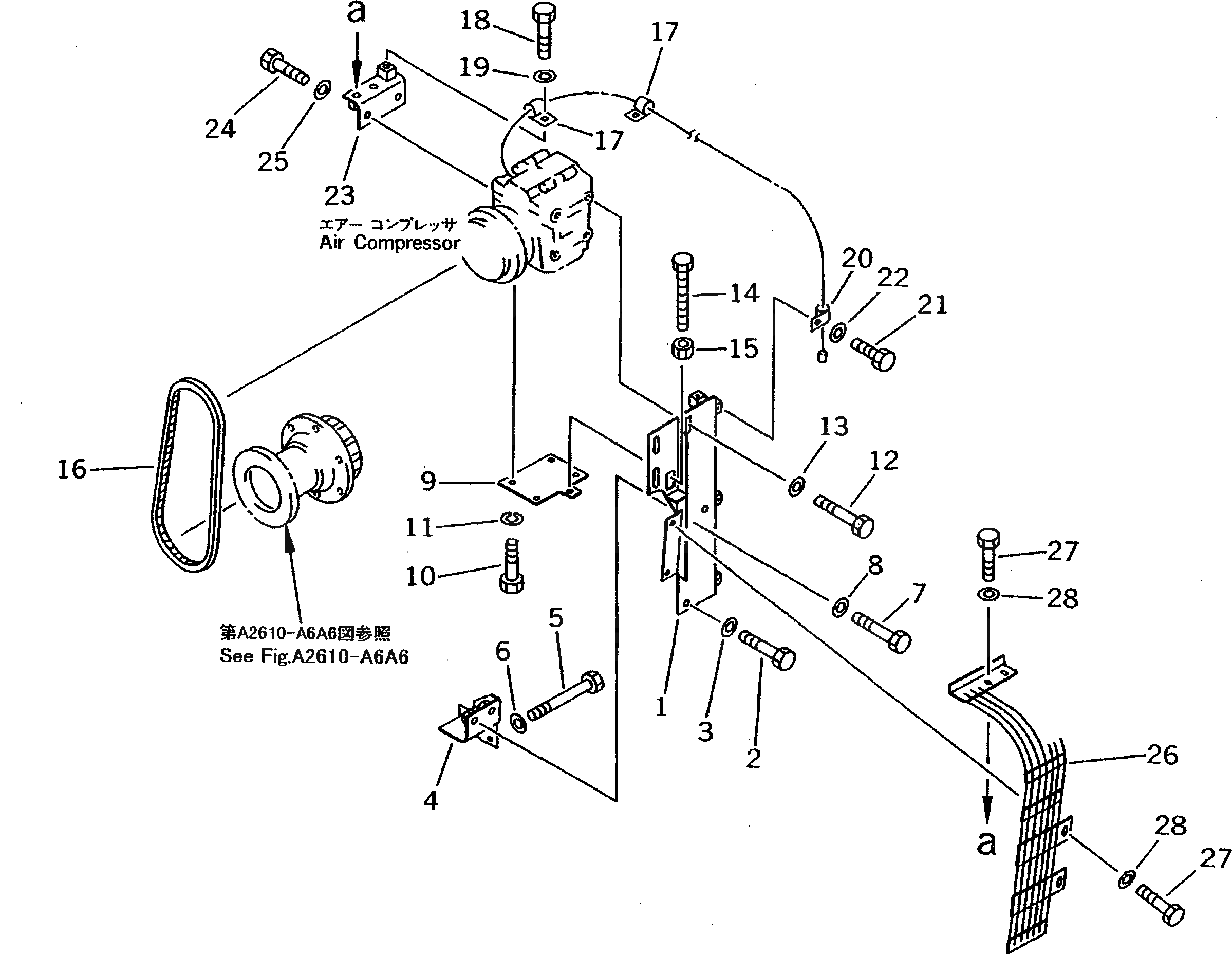 Болт 01016-31290  Komatsu