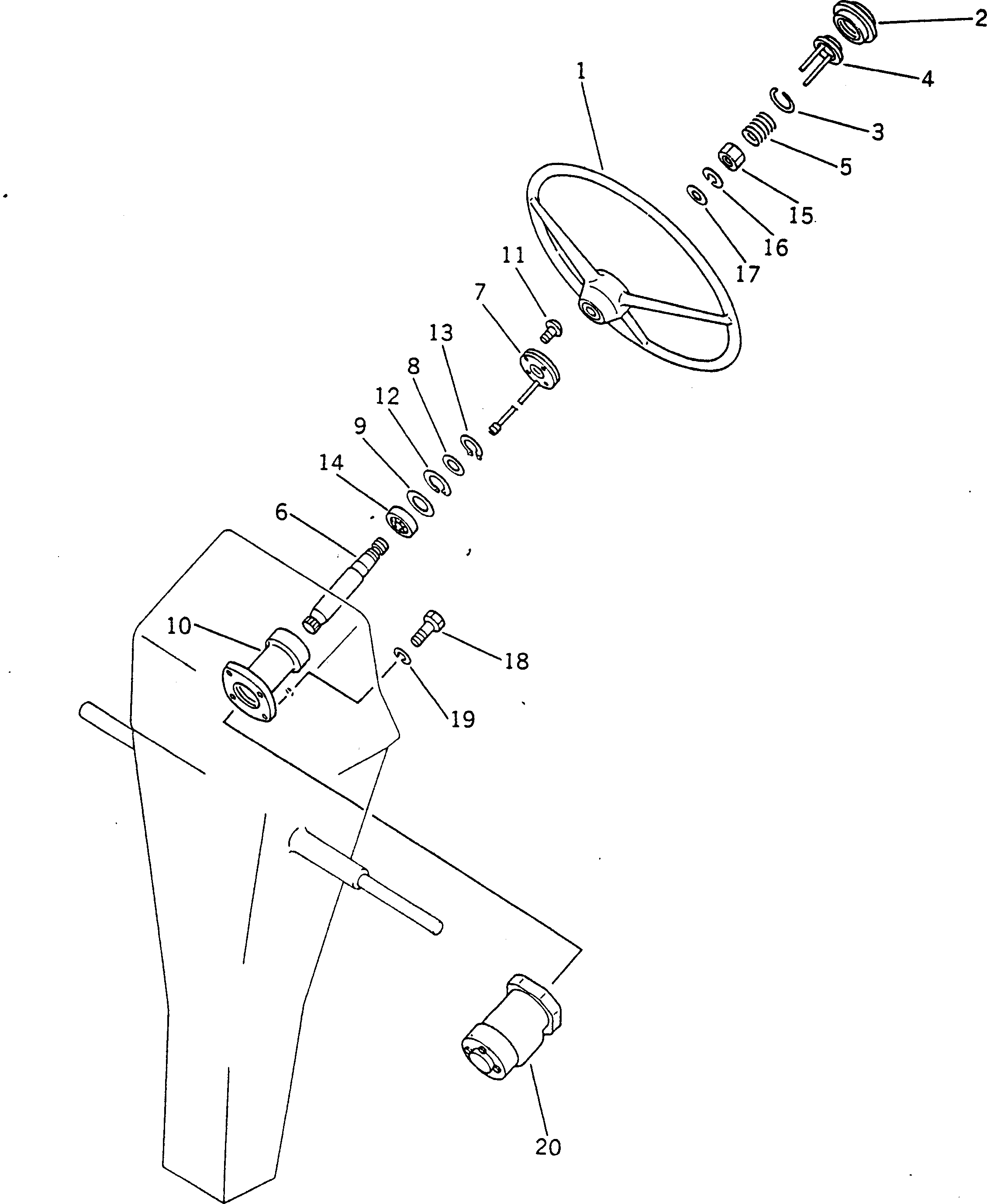 Болт 02010-70638 Komatsu