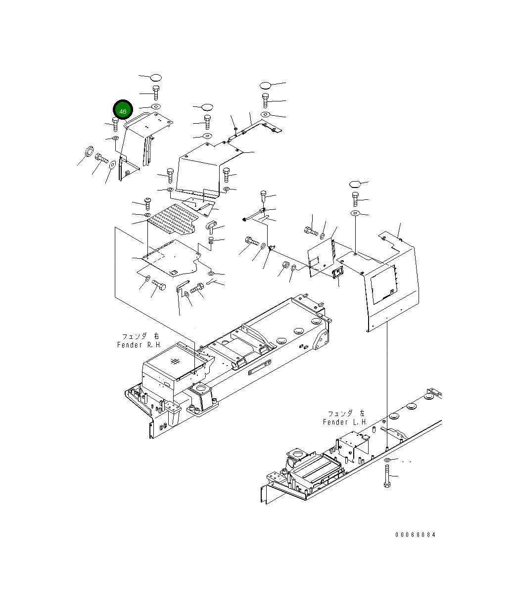 Крышка 198-54-78250 Komatsu