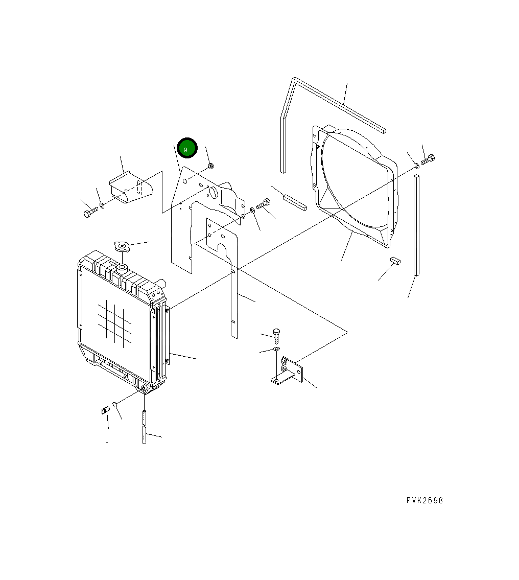 Крышка 10S-03-21113 Komatsu
