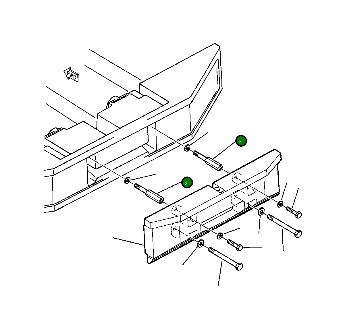 Болт 424-975-1221 Komatsu