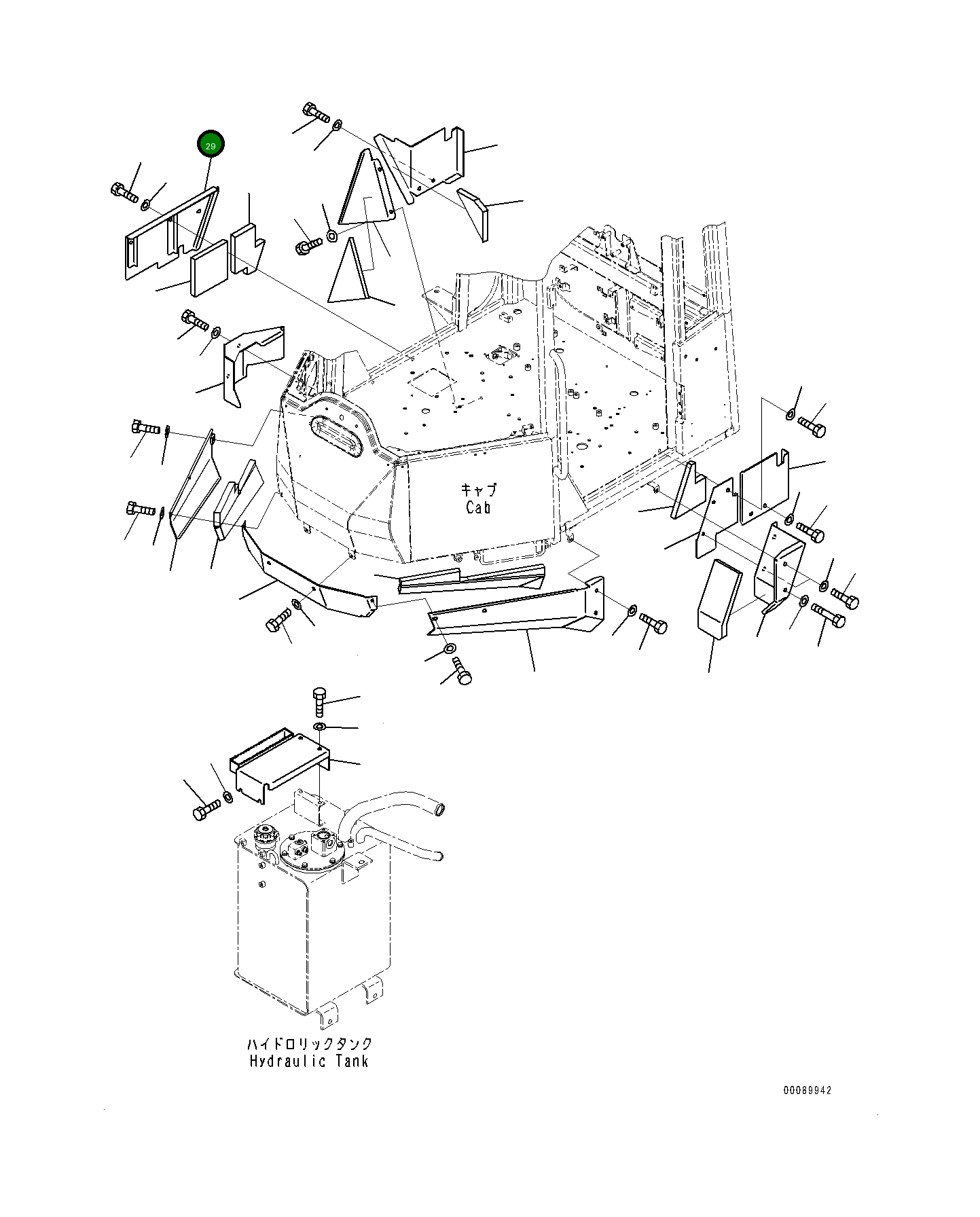 Крышка 419-54-48872 Komatsu