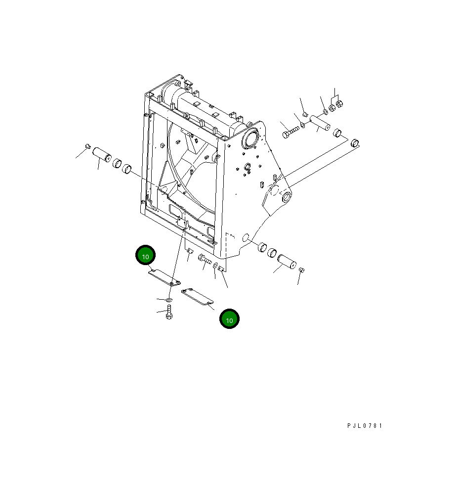 Крышка 198-54-55190 Komatsu