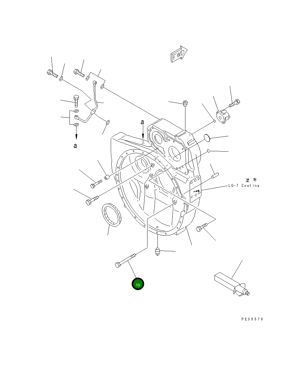 Болт 6151-21-4950 Komatsu