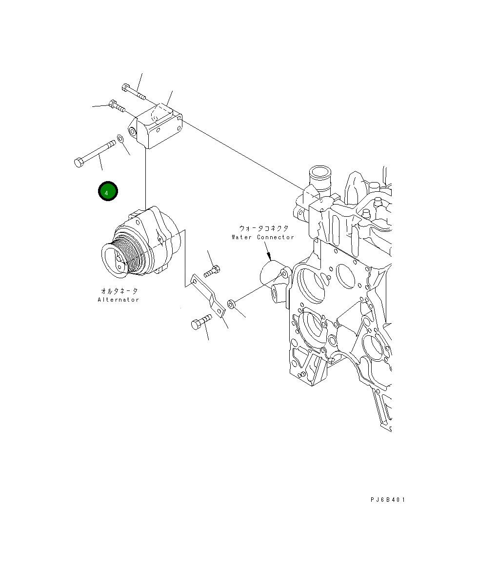 Болт 01018-31095 Komatsu