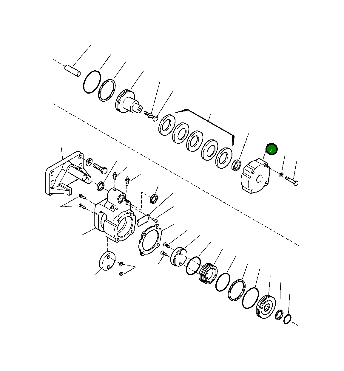 Крышка 1433 694 H1 Komatsu