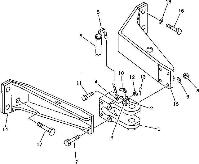 Болт 01010-83375  Komatsu