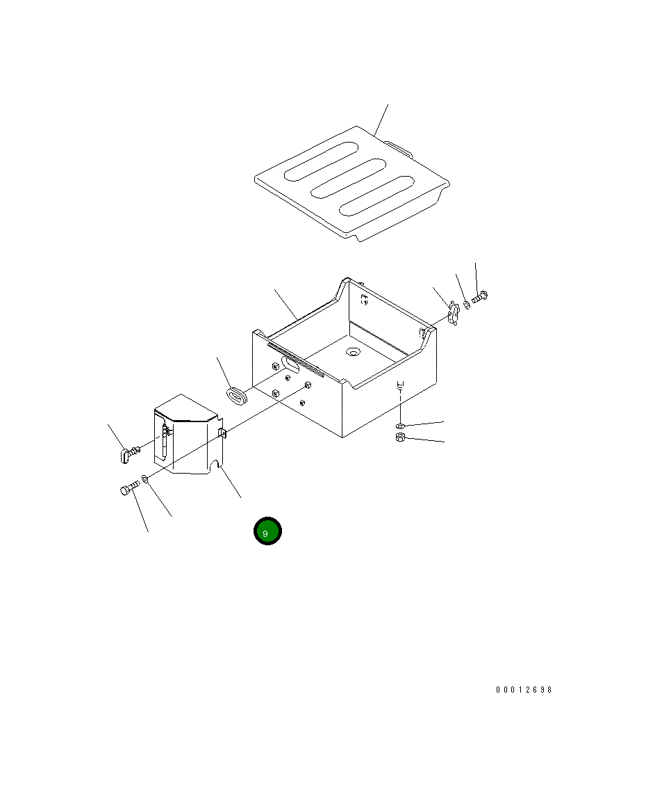 Крышка 176-06-42520 Komatsu