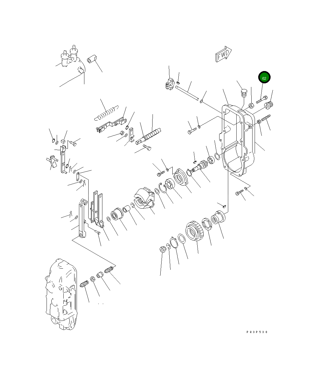 Болт DK159233-0400 Komatsu