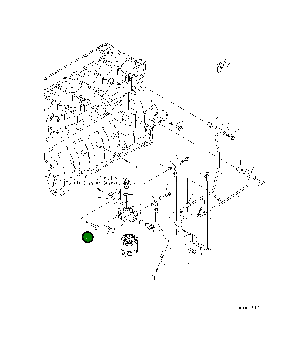 Болт 01435-01090 Komatsu
