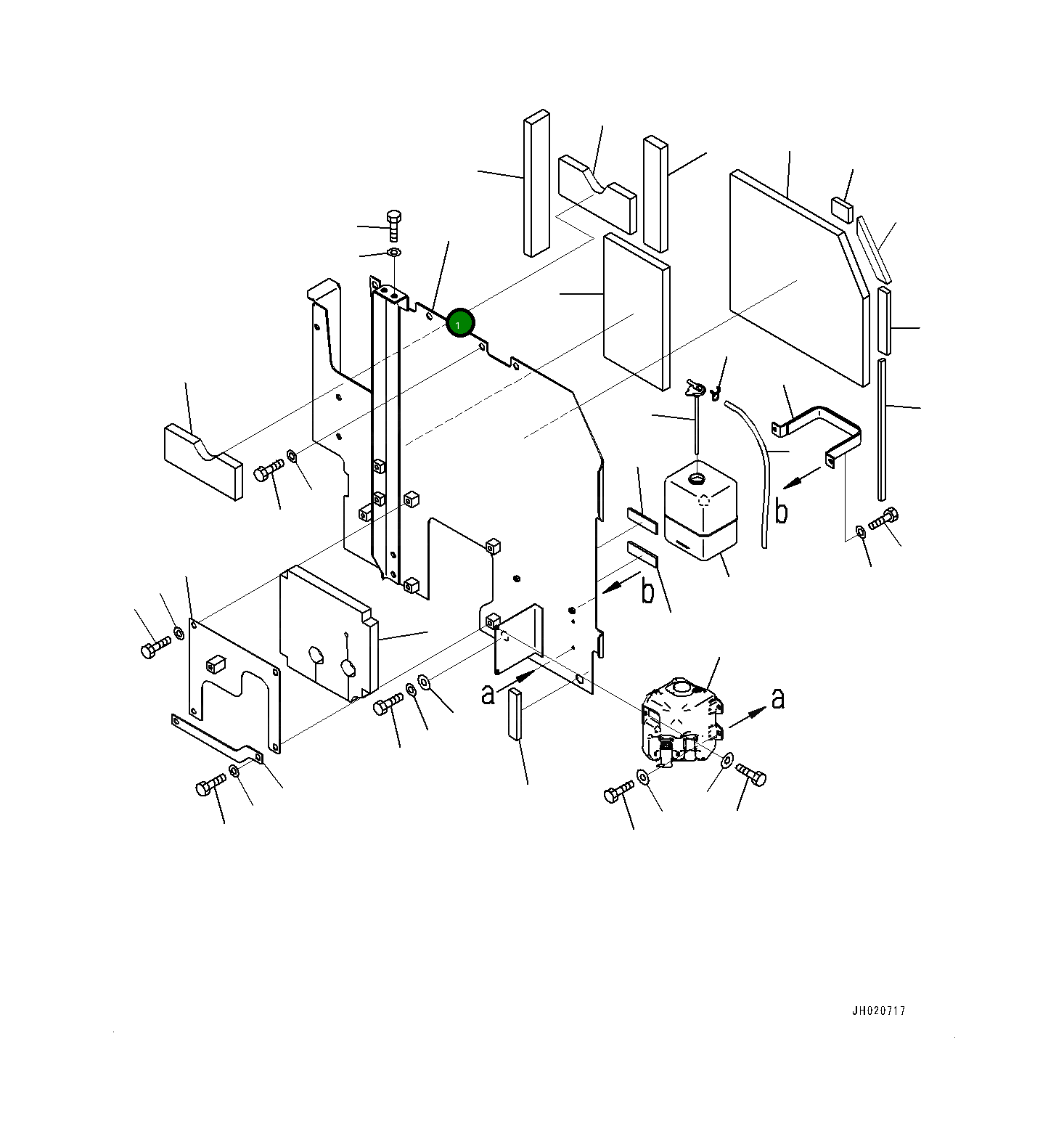 Крышка 20Y-54-79830 Komatsu