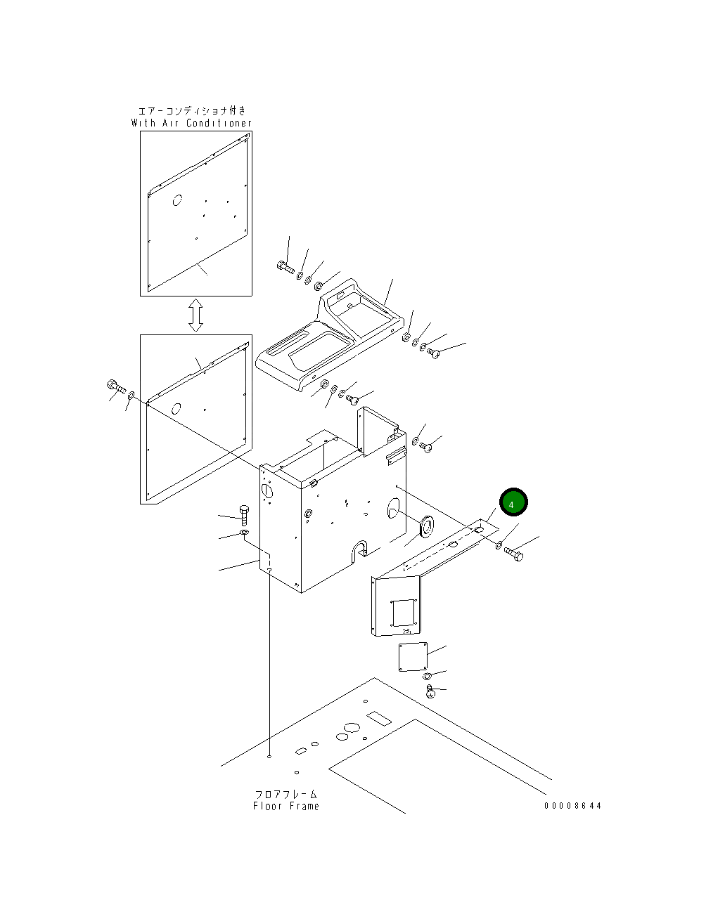 Крышка 23D-45-11430 Komatsu