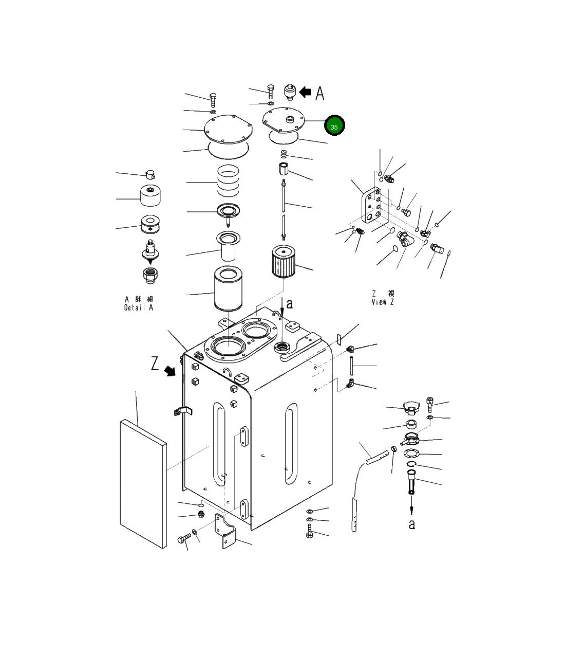 Крышка 207-60-41131  Komatsu