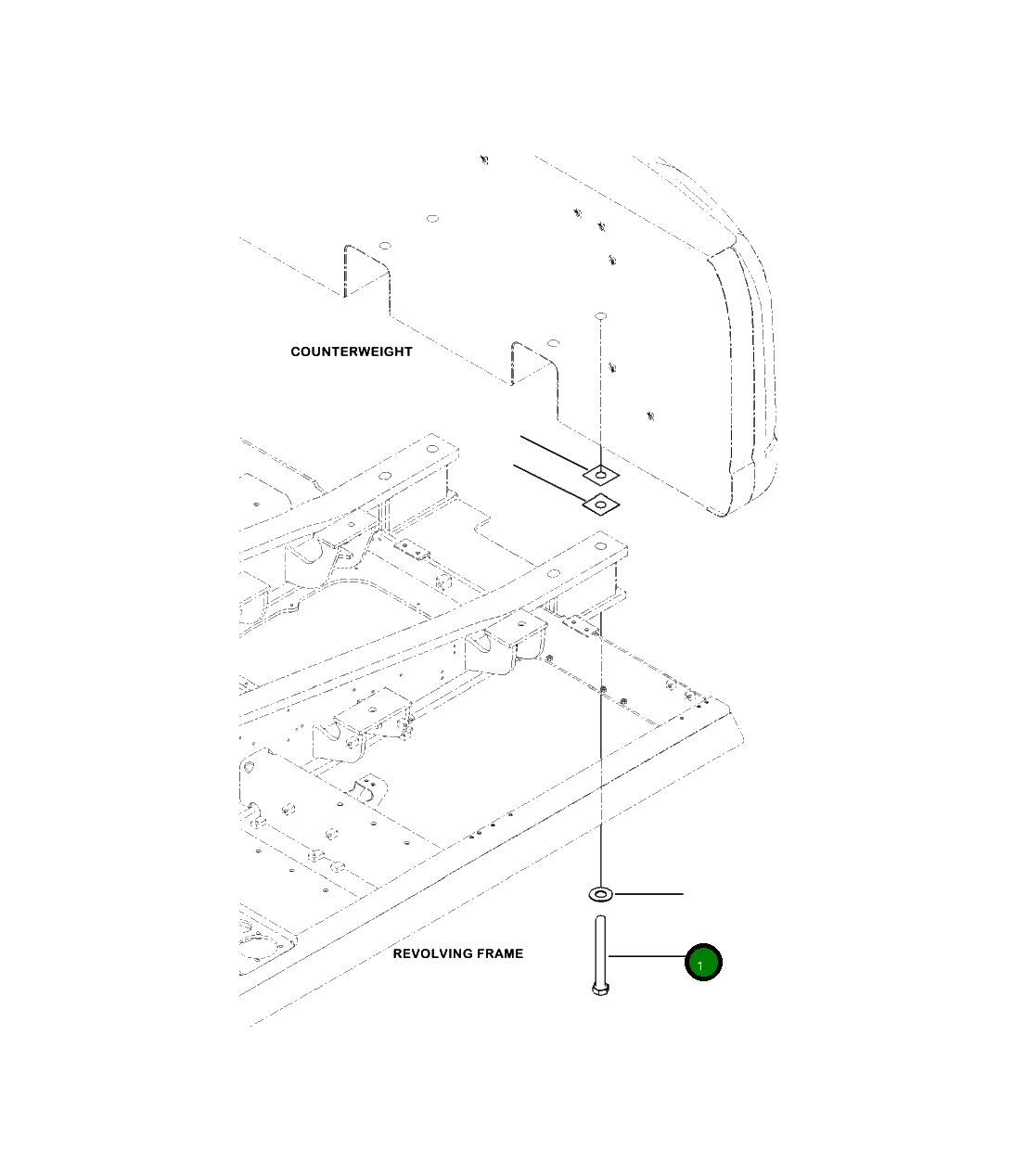 Болт 207-46-41810 Komatsu