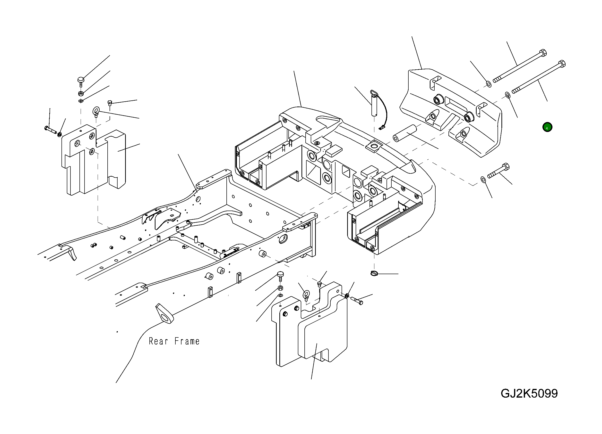 Болт 421-975-4230 Komatsu