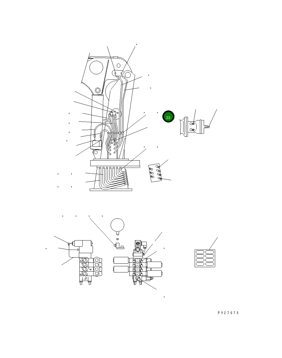 Болт UN714206020  Komatsu
