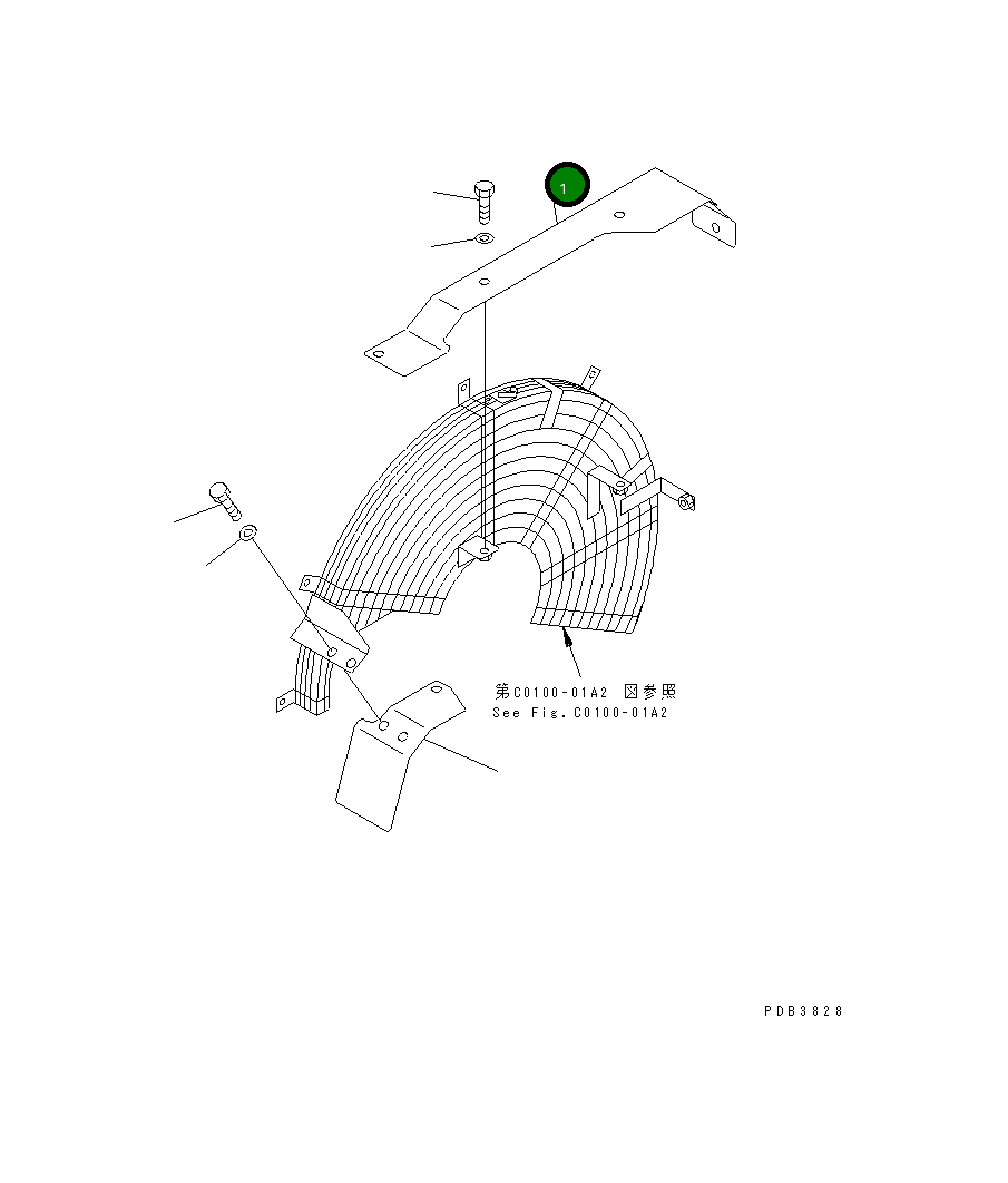 Крышка 208-03-61520 Komatsu