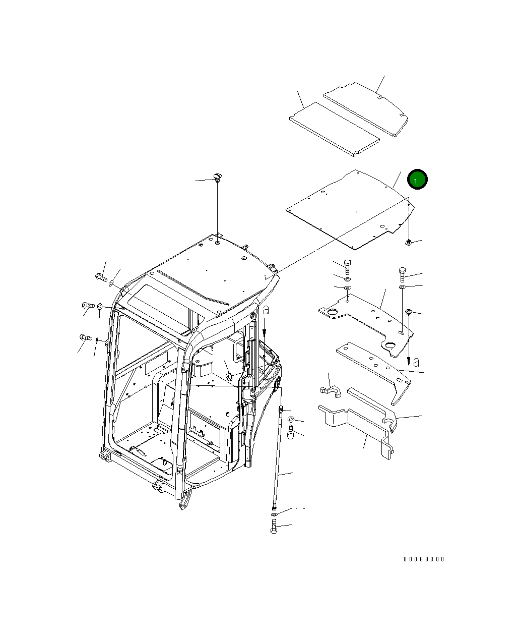 Крышка 22F-54-35521 Komatsu