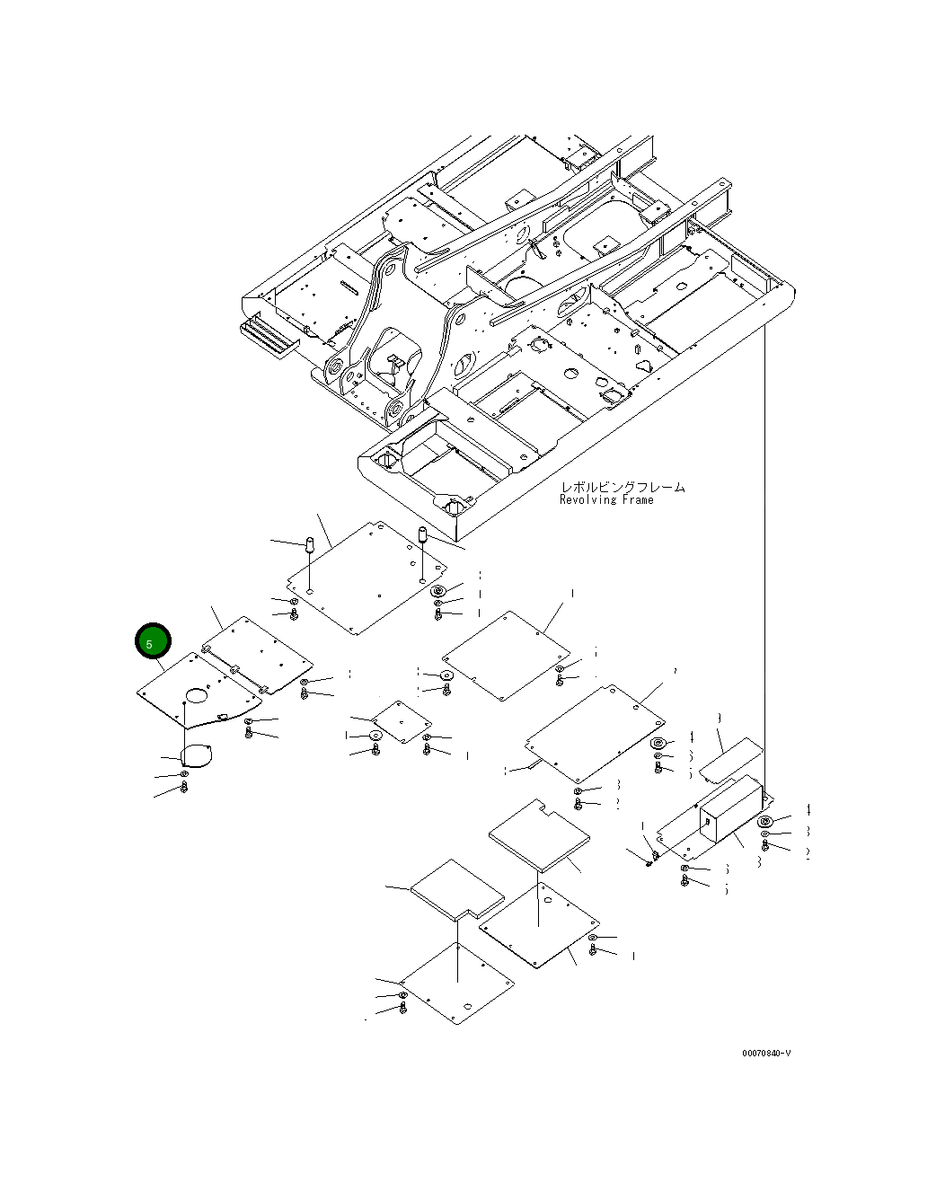 Крышка 20Y-54-72961 Komatsu