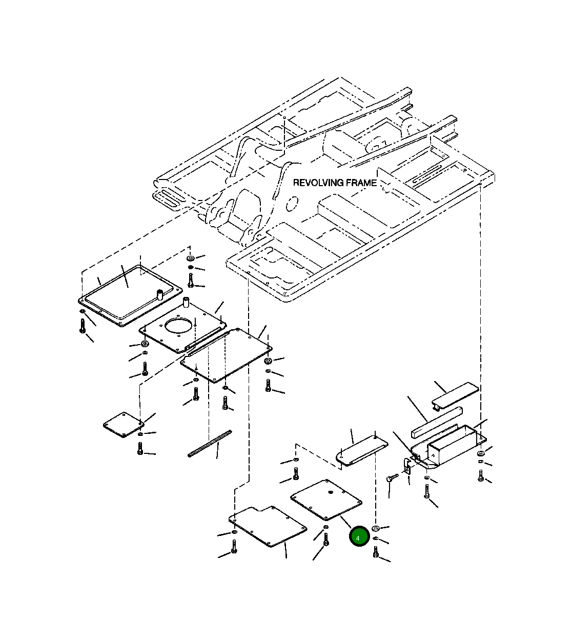 Крышка 20Y-54-28522  Komatsu