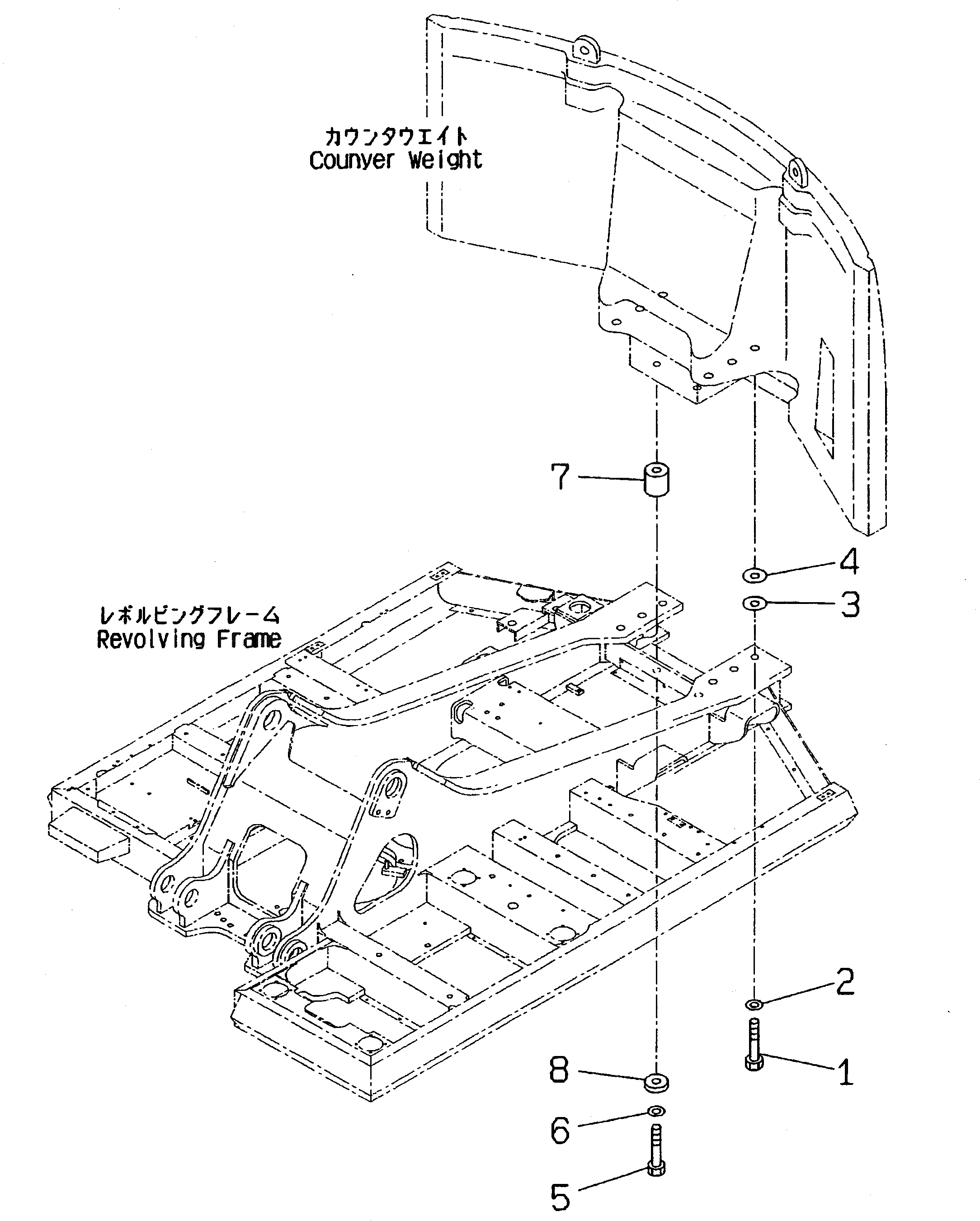 Болт 01011-53625 Komatsu