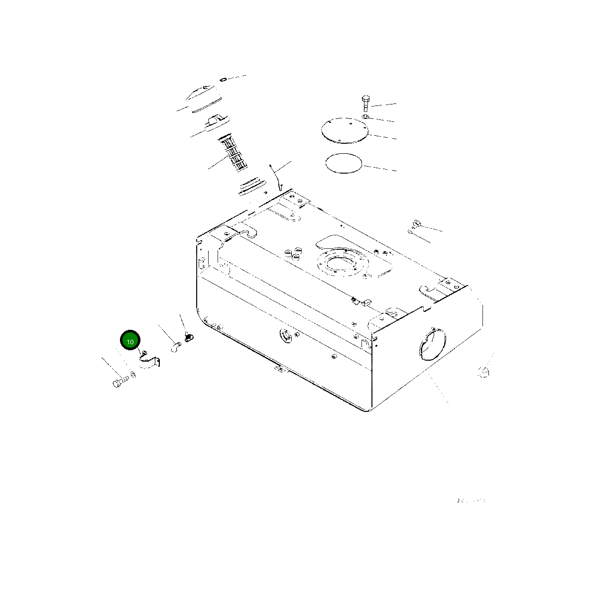 Крышка 423-04-51120  Komatsu