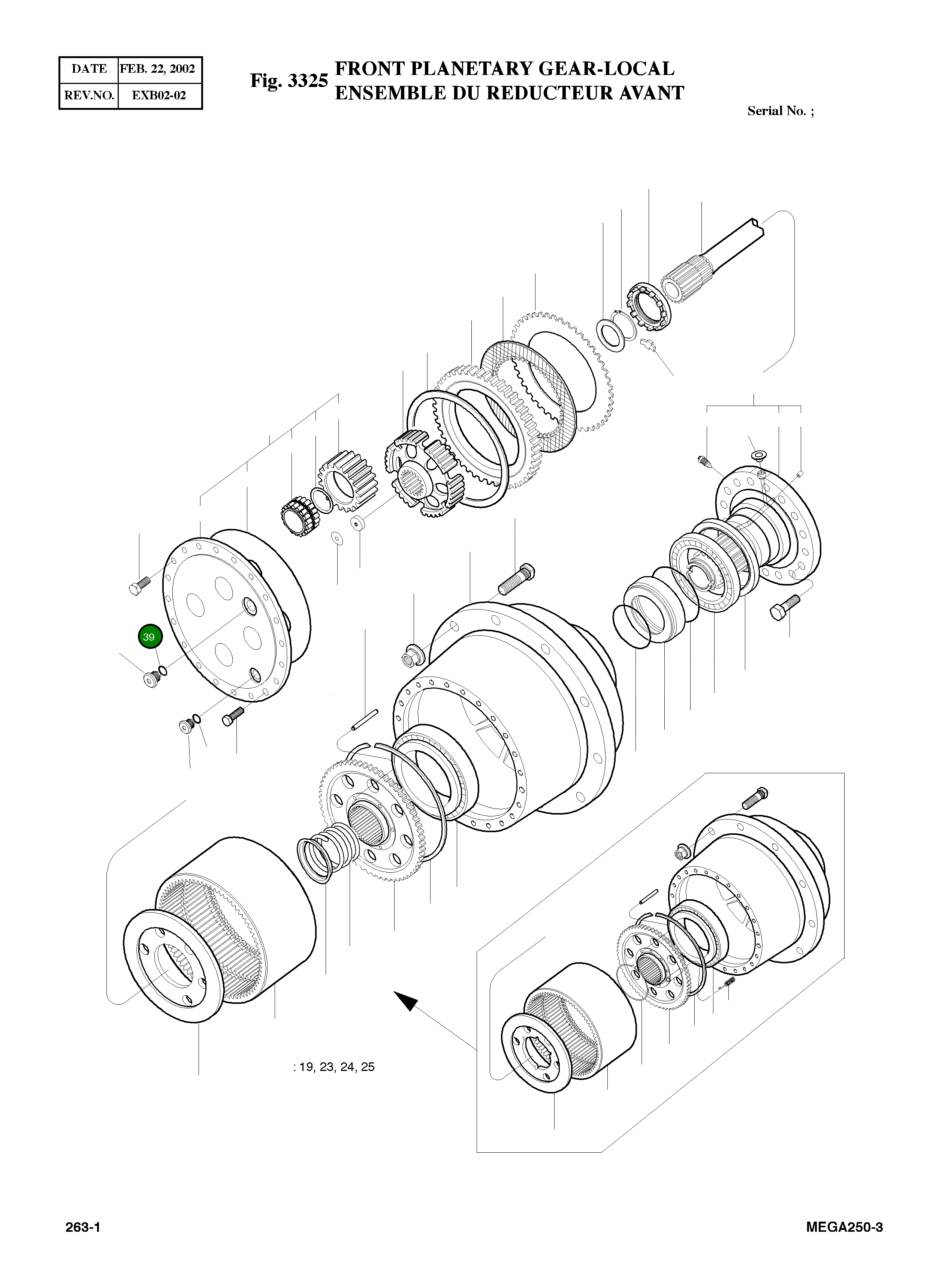 Кольцо уплотнительное (O-Ring) 4180-7131 Komatsu