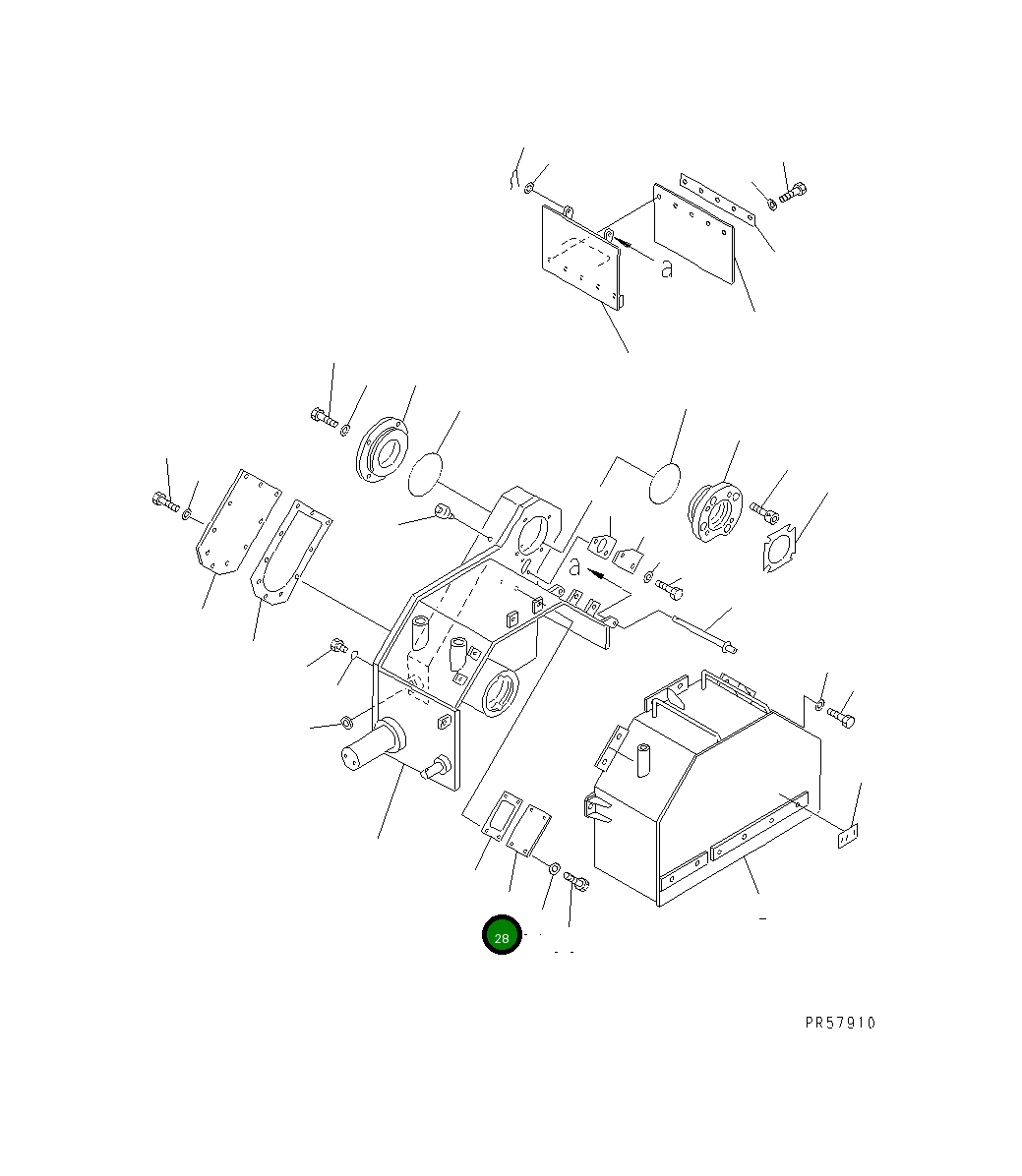 Крышка 26A-870-1130 Komatsu