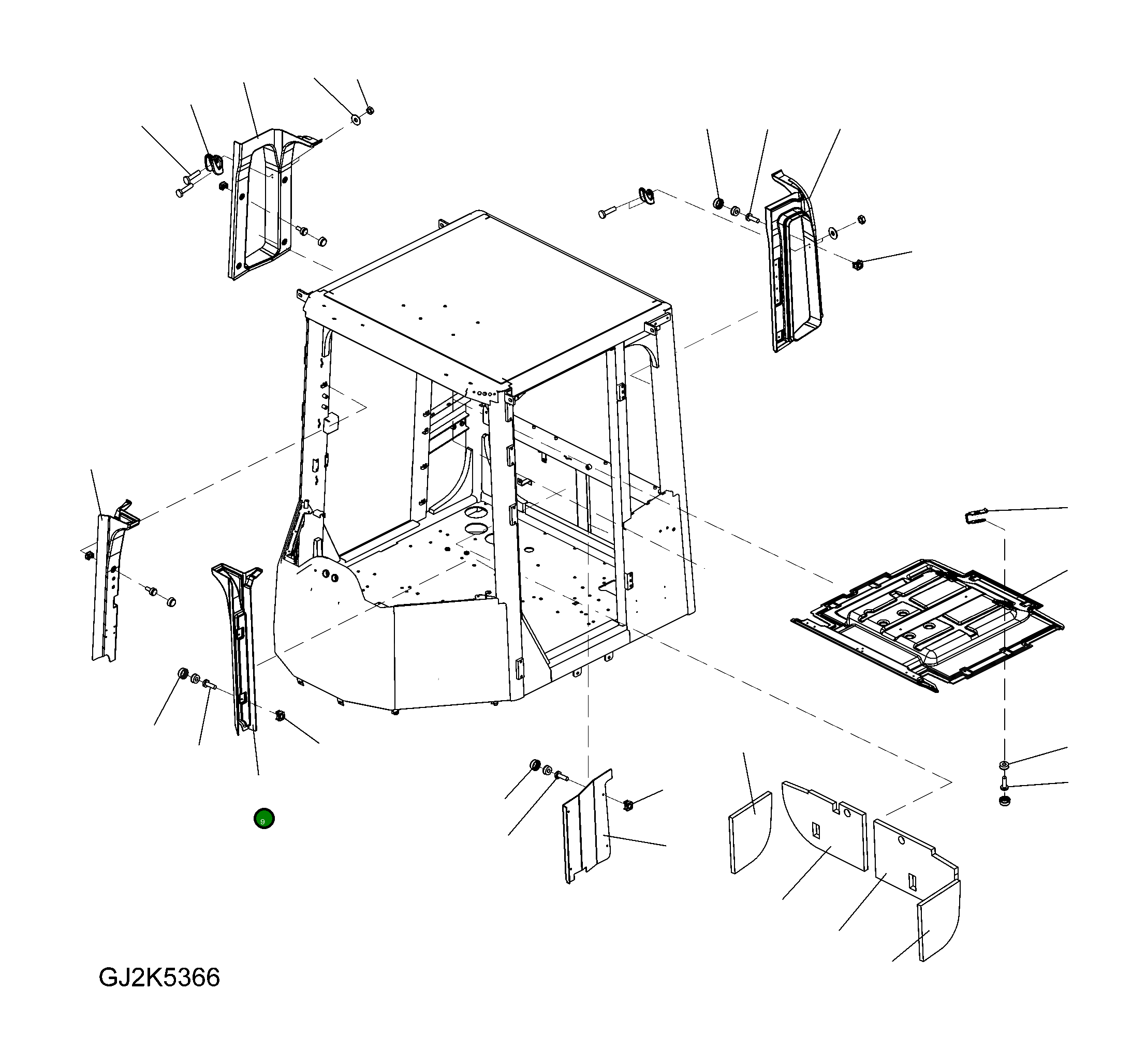 Крышка 423-56-H1M10 Komatsu